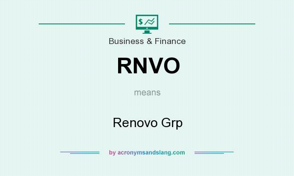 What does RNVO mean? It stands for Renovo Grp