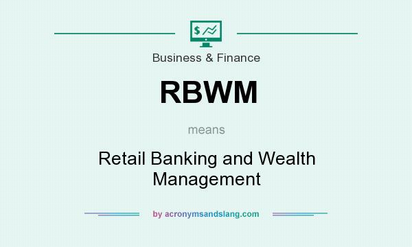 What does RBWM mean? It stands for Retail Banking and Wealth Management