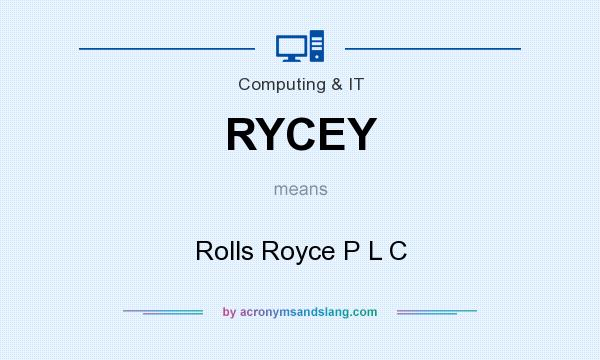 What does RYCEY mean? It stands for Rolls Royce P L C
