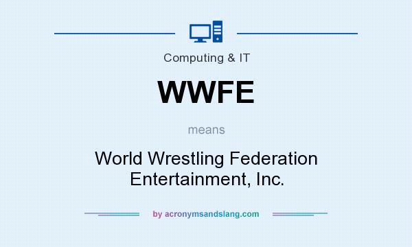 What does WWFE mean? It stands for World Wrestling Federation Entertainment, Inc.