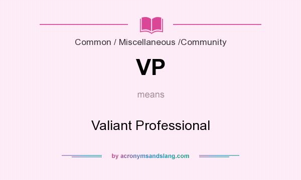 What does VP mean? It stands for Valiant Professional