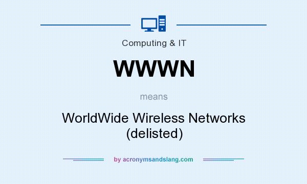 What does WWWN mean? It stands for WorldWide Wireless Networks (delisted)