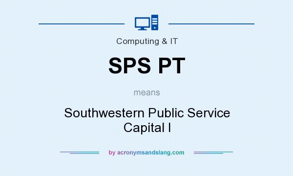 What does SPS PT mean? It stands for Southwestern Public Service Capital I