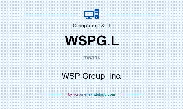 What does WSPG.L mean? It stands for WSP Group, Inc.