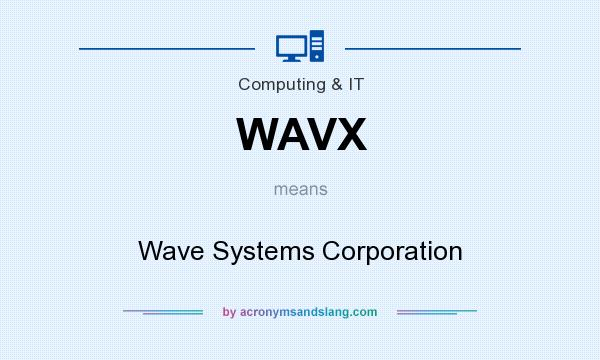 What does WAVX mean? It stands for Wave Systems Corporation