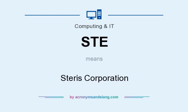 What does STE mean? It stands for Steris Corporation