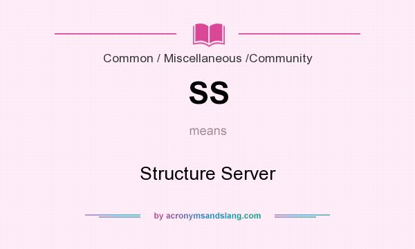 What does SS mean? It stands for Structure Server