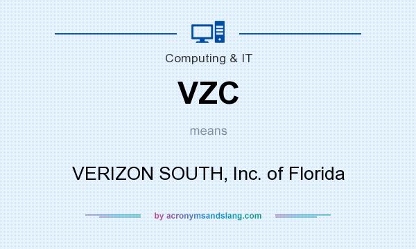 What does VZC mean? It stands for VERIZON SOUTH, Inc. of Florida