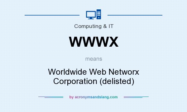 What does WWWX mean? It stands for Worldwide Web Networx Corporation (delisted)