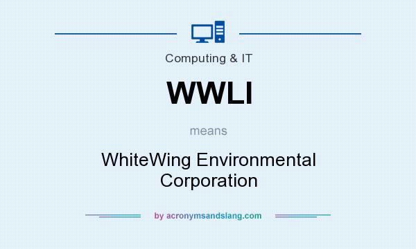 What does WWLI mean? It stands for WhiteWing Environmental Corporation
