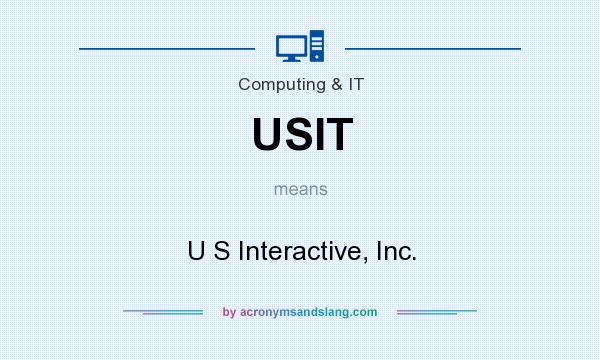 What does USIT mean? It stands for U S Interactive, Inc.