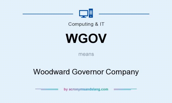 What does WGOV mean? It stands for Woodward Governor Company