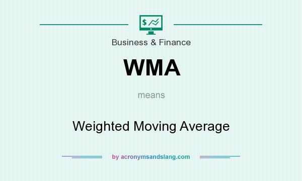 What does WMA mean? It stands for Weighted Moving Average