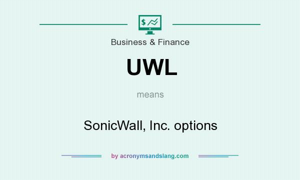 What does UWL mean? It stands for SonicWall, Inc. options