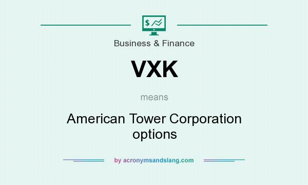 What does VXK mean? It stands for American Tower Corporation options