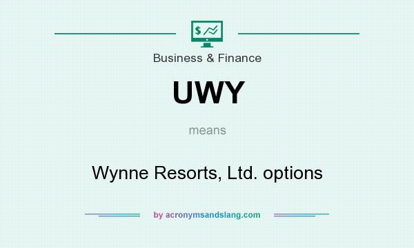 What does UWY mean? It stands for Wynne Resorts, Ltd. options