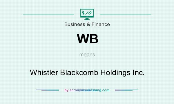 What does WB mean? It stands for Whistler Blackcomb Holdings Inc.