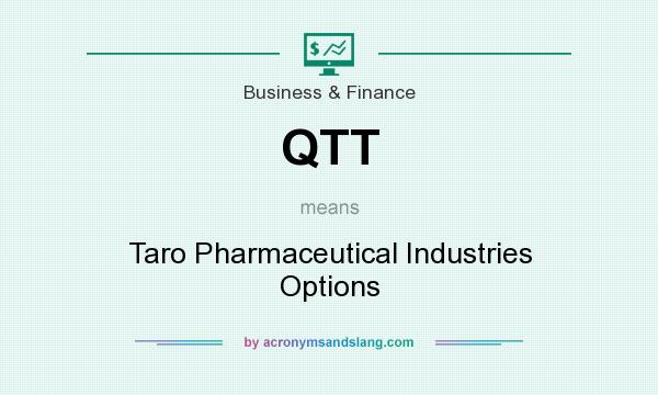 What does QTT mean? It stands for Taro Pharmaceutical Industries Options
