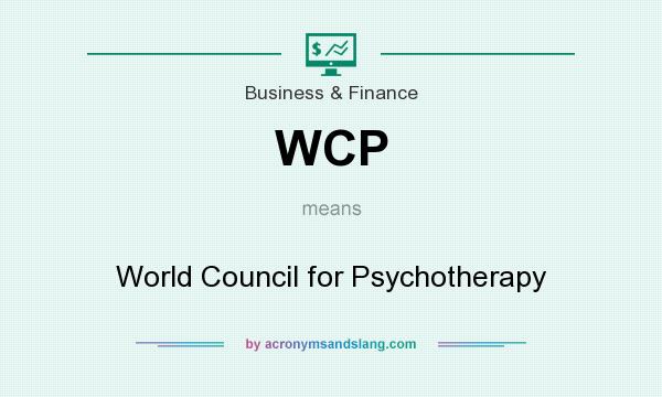 What does WCP mean? It stands for World Council for Psychotherapy