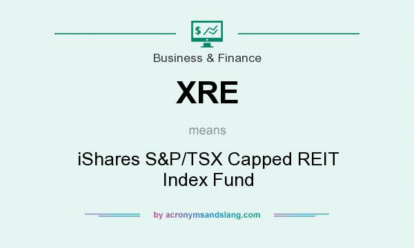 What does XRE mean? It stands for iShares S&P/TSX Capped REIT Index Fund