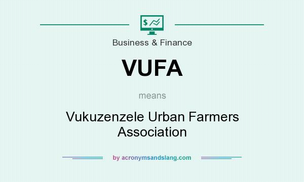 What does VUFA mean? It stands for Vukuzenzele Urban Farmers Association