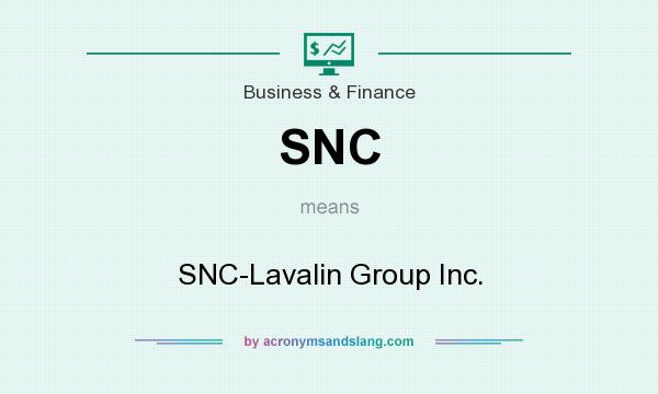 What does SNC mean? It stands for SNC-Lavalin Group Inc.