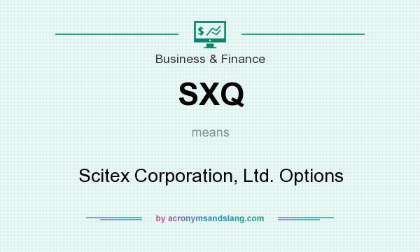 What does SXQ mean? It stands for Scitex Corporation, Ltd. Options