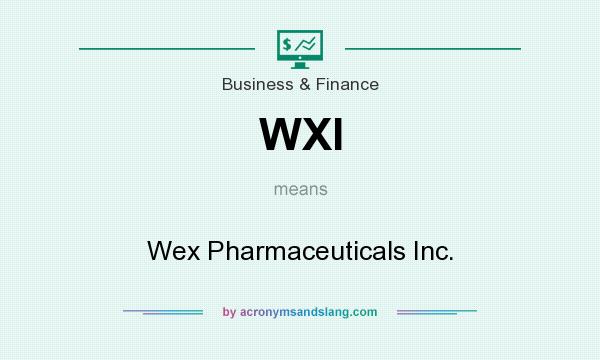 What does WXI mean? It stands for Wex Pharmaceuticals Inc.