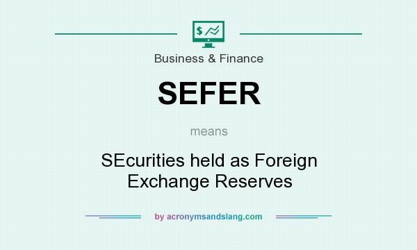 What does SEFER mean? It stands for SEcurities held as Foreign Exchange Reserves