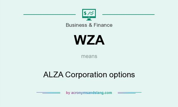 What does WZA mean? It stands for ALZA Corporation options