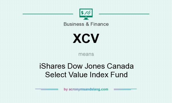 What does XCV mean? It stands for iShares Dow Jones Canada Select Value Index Fund