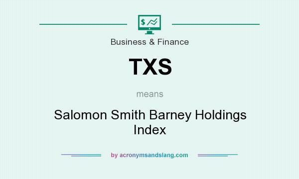 What does TXS mean? It stands for Salomon Smith Barney Holdings Index