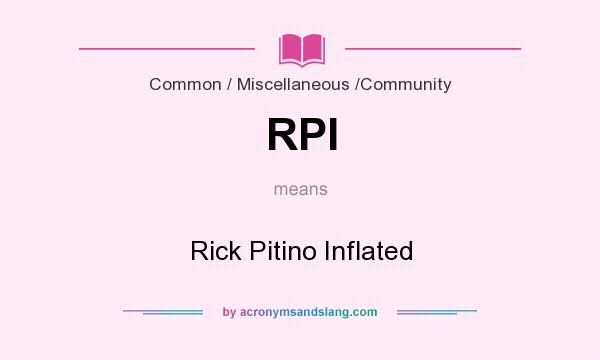 What does RPI mean? It stands for Rick Pitino Inflated