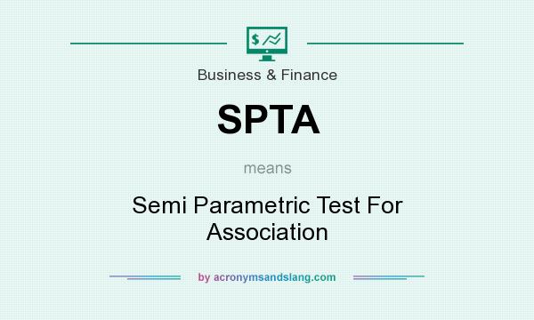 What does SPTA mean? It stands for Semi Parametric Test For Association