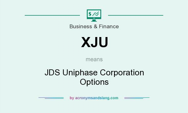What does XJU mean? It stands for JDS Uniphase Corporation Options