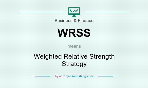 What does WRSS mean? It stands for Weighted Relative Strength Strategy