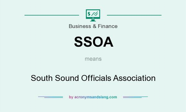 What does SSOA mean? It stands for South Sound Officials Association
