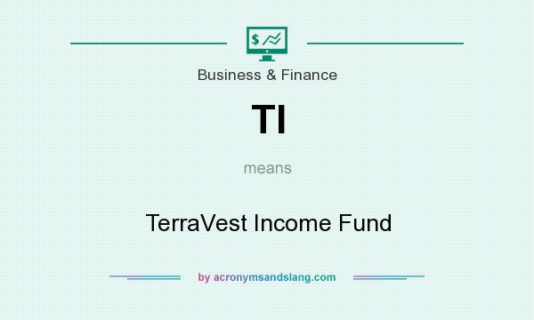 What does TI mean? It stands for TerraVest Income Fund