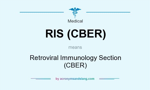 What does RIS (CBER) mean? It stands for Retroviral Immunology Section (CBER)