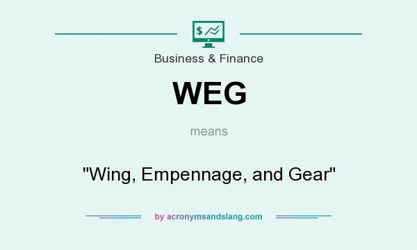 What does WEG mean? It stands for Wing, Empennage, and Gear