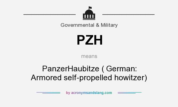 What does PZH mean? It stands for PanzerHaubitze ( German: Armored self-propelled howitzer)