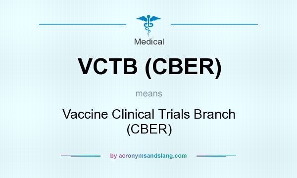 What does VCTB (CBER) mean? It stands for Vaccine Clinical Trials Branch (CBER)