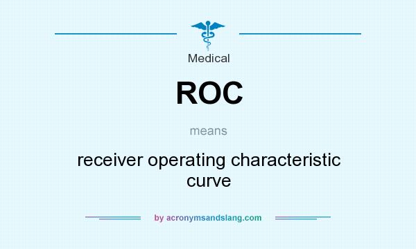 What does ROC mean? It stands for receiver operating characteristic curve