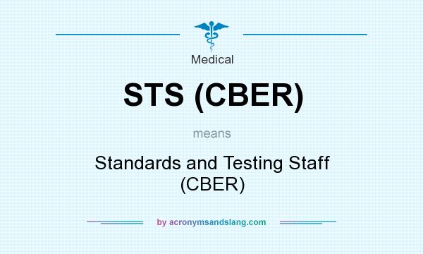 What does STS (CBER) mean? It stands for Standards and Testing Staff (CBER)