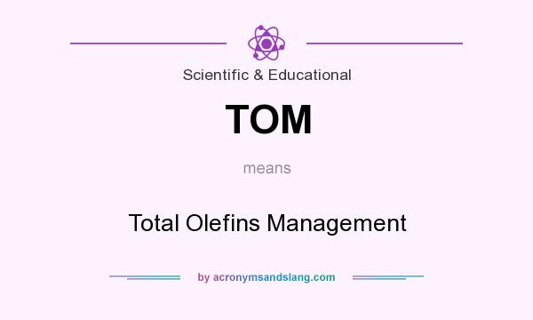 What does TOM mean? It stands for Total Olefins Management