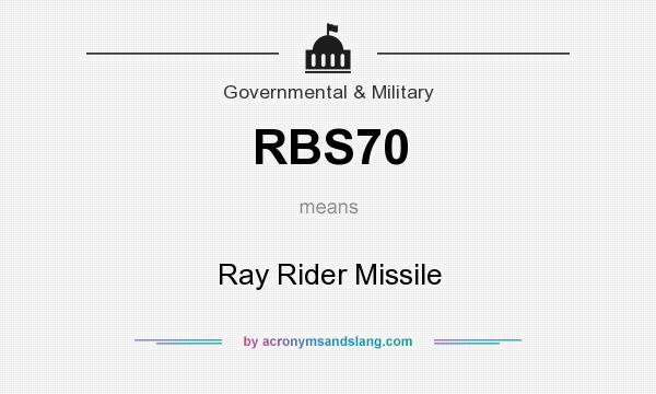 What does RBS70 mean? It stands for Ray Rider Missile