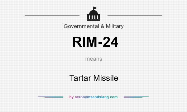 What does RIM-24 mean? It stands for Tartar Missile