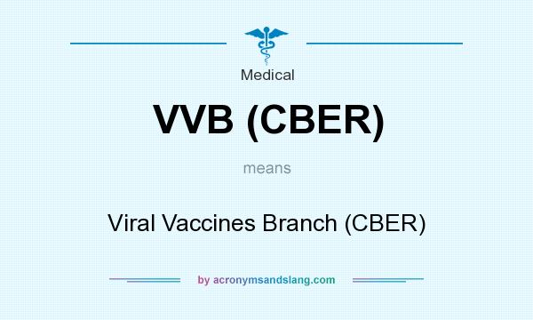 What does VVB (CBER) mean? It stands for Viral Vaccines Branch (CBER)