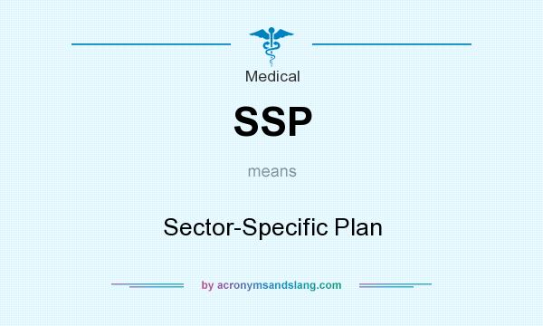 What does SSP mean? It stands for Sector-Specific Plan