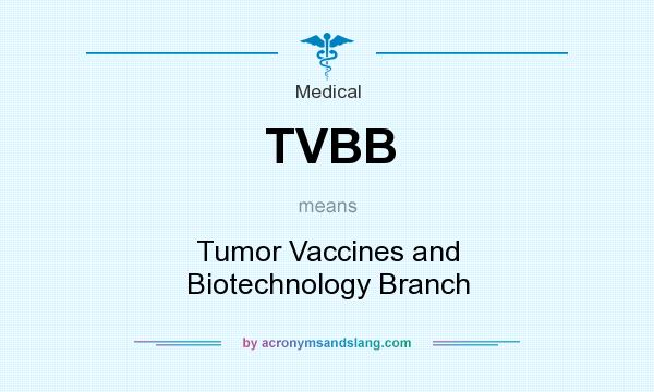 What does TVBB mean? It stands for Tumor Vaccines and Biotechnology Branch